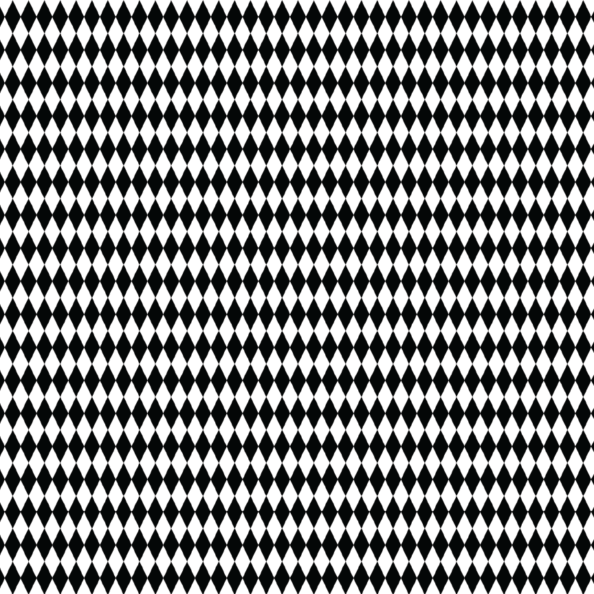 Black & White Card Diamonds Pattern Acrylic Sheets - CMB Pattern Acrylic